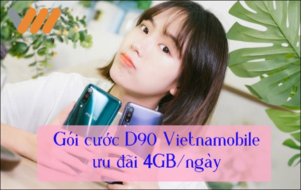 Đăng ký Gói D90 Vietnamobile ưu đãi data tốc độ cao 2026