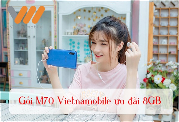 Đăng ký Gói M70 Vietnamobile ưu đãi data tốc độ cao 2026