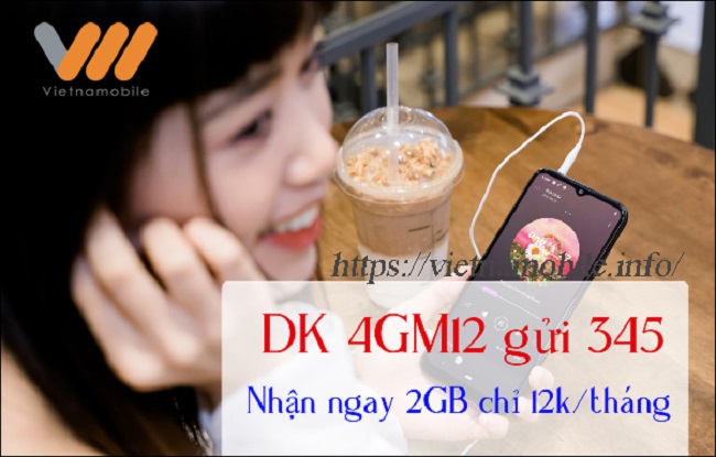 Đăng ký Gói 4GM12 Vietnamobile ưu đãi data tốc độ cao 2026